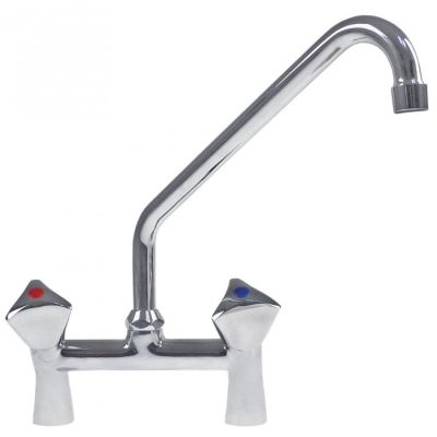 Baterie de amestec Classic cu robineti, racordare 1/2", picurator rotativ L 200 mm - 547844