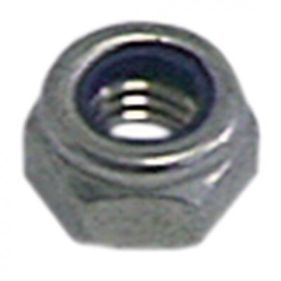 Piulite hexagonale M4, H 4,8 mm, hexagon 7 mm, cu autoblocare, din Inox, 20 de bucati - 560140