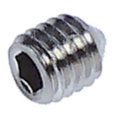 Surub fara cap M5, L 6mm, din inox, standard UNI 5927, DIN 914, ISO 4027, hexagon interior 2,5, plic cu 20 de bucati - 560174