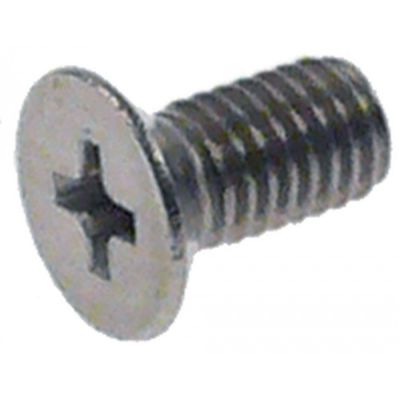 Surub cu cap inecat M5x10, filet 10 mm, din inox, UNI 7688, DIN 965, ISO 7046, plic cu 20 de bucati - 560556