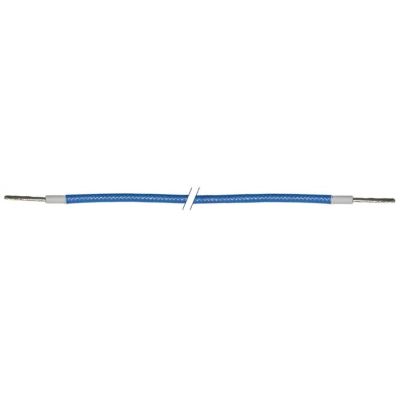 Cablu din fire de cupru nichelate 2,5 mm², izolatie fibra de sticla siliconata, temperatura maxima 250°C, culoare albastru, L 100 metri - 570079