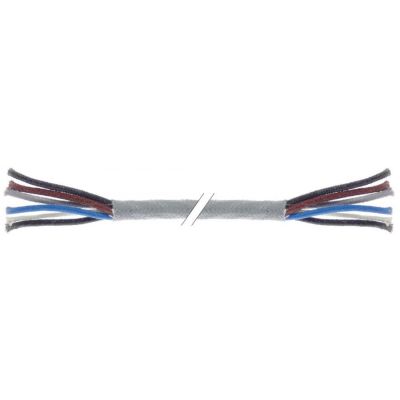 Cablu cu 4 conductori din cupru nichelat 2,5 mm², izolatie din fibra de sticla siliconata, t.max. 500 °C, gri, vanzare la metru - 570581