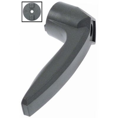 maner usa pentru cuptor combinat cu aburi L 143mm L 37mm Î 59mm gri plastic