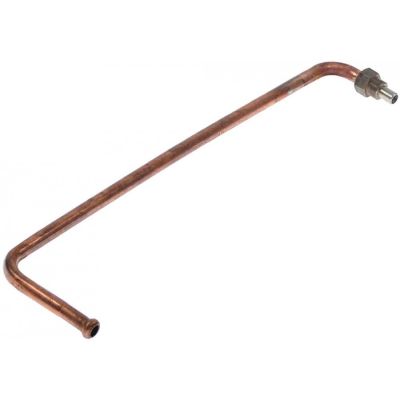 teava injectie pentru cuptor combinat cu aburi îndoit DE ø 10mm DI ø 7mm L 375mm L 85mm cupru