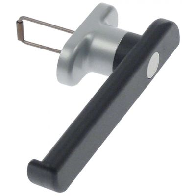 maner usa pentru cuptor combinat cu aburi L 220mm Î 40mm lungime arc 54.5mm negru plastic/metal