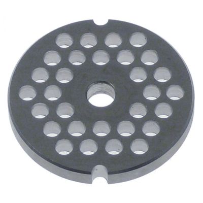 Sita / ciur pentru masina de tocat tip 8, gauri ø 6 mm, int. ø 9 mm, ext ø 62 mm, din INOX cu auto ascutire - 698351