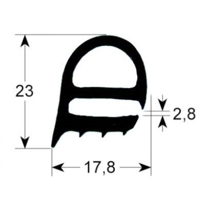 Garnitura usa cuptor 470 x 485 mm exterior, sectiune 23 x 18 mm, profil 2230 - 900052