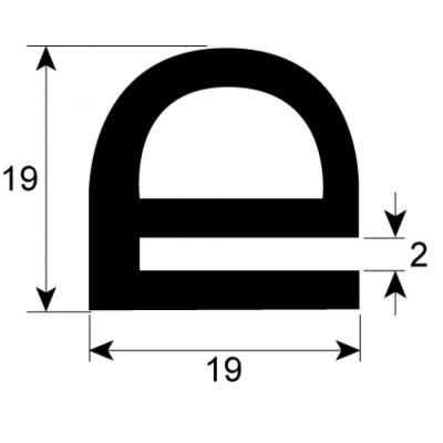 Garnitura termica usa cuptor, profil 2210, lungime L 4200 mm - 900174