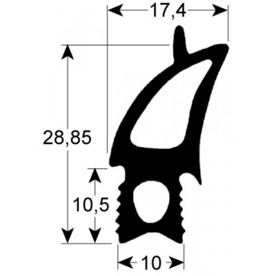 Garnitura termica usa cuptor 465 x 520 mm, Rational 51051020P - 900290