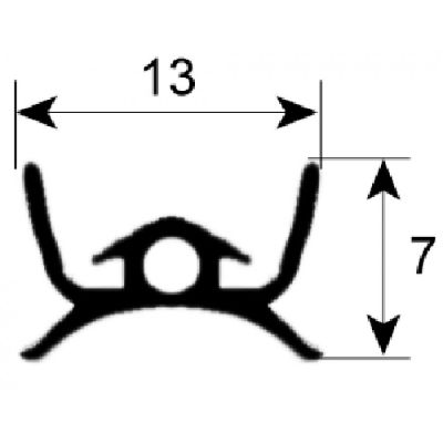 Latura garnitura usa cuptor L 580 mm, (MBM 163889) -  900296