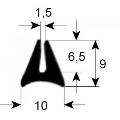 Garnitura geam cuptor, profil 1600, cu vanzare la metru liniar - 900460