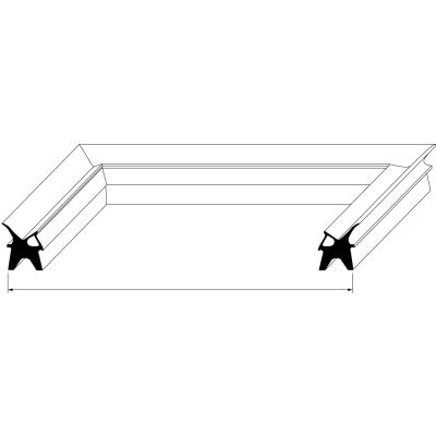 Garnitura termica usa cuptor R50505951, R70041550, profil 2410, L 700 x 665 mm - 900486
