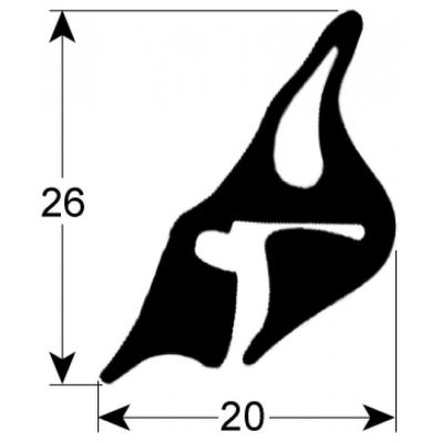 Garnitura de cuptor, profil 2515, circumferinta 1670 mm - 900498