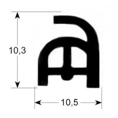 Garnitura usa cuptor L 543 mm, montare jos, profil 2935 - 900563