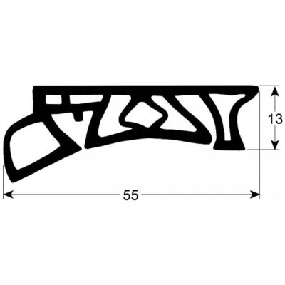 Garnitura termica de etansare, lungime 575 mm, latime 55 mm, 24.00.187 - 900566