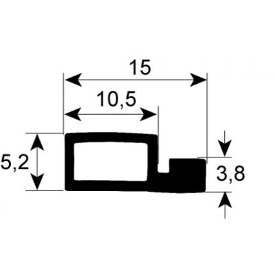Garnitura termica usa cuptor, profil 2953, vanzare la metru - 900624