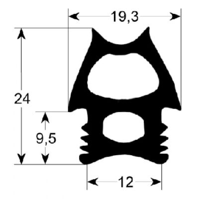Garnitura termica usa cuptor exterior 690 X 860 mm, profil 2780 - 900747