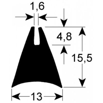 Garnitura geam cuptor profil 1650, vanzare la metru - 900881