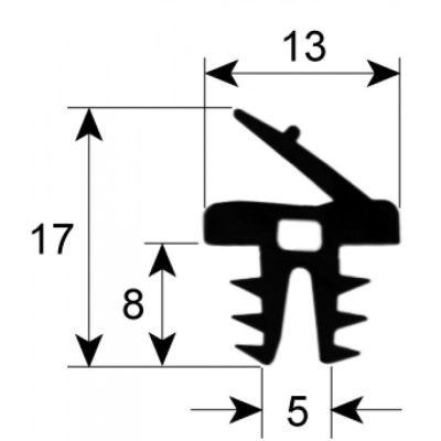 Garnitura termica usa cuptor, profil 2300, vanzare la metru - 900914