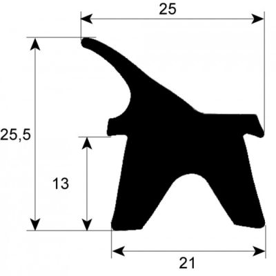 Garnitura termica usa cuptor profil 2402, dimensiune 740 x 640 mm - 901158