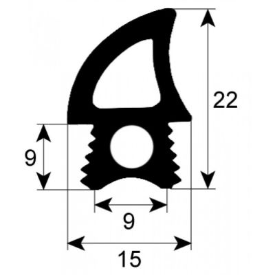 Garnitura termica usa cuptor, profil 2767, la metru - 901294