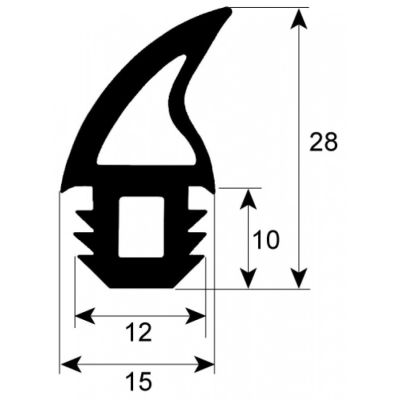 Garnitura usa cuptor profil 2756, vanzare la metru - 901331