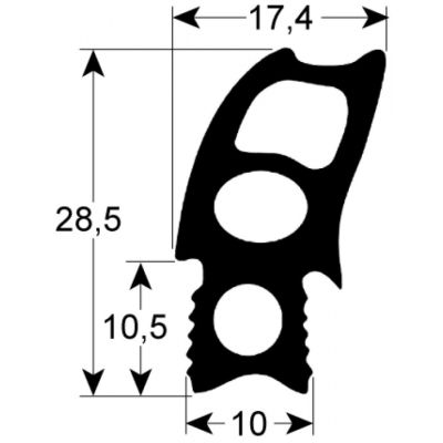 Garnitura termica usa cuptor L 760 x 675 mm, RATIONAL SCC/CM102 model vechi - 901406