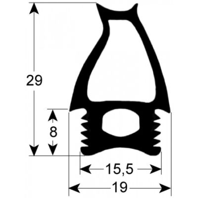 Garnitura usa cuptor 475 x 725 mm, profil 2781 - 901623