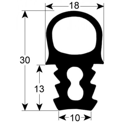 Garnitura termica usa cuptor 535 x 835 mm, profil 2073 - 901670