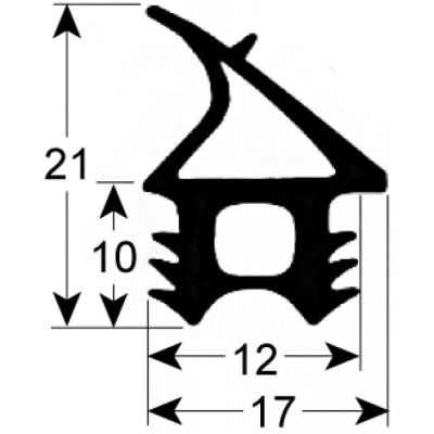 Garnitura cuptor profil 2761, L 790 x 470 mm, masurat exterior - 902023