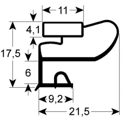 garnitura frigider profil 9663 L 420mm L 420mm dimensiuni exterioare