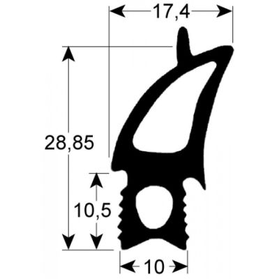 Garnitura usa cuptor 775x675 mm, profil 2730 - 902197