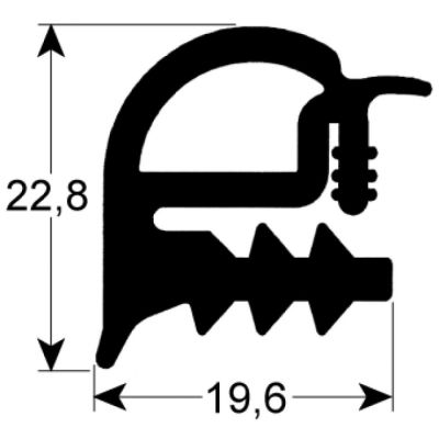 garnitura usa profil 2250 L 470mm L 790mm dimensiuni exterioare 10 x 1/1
