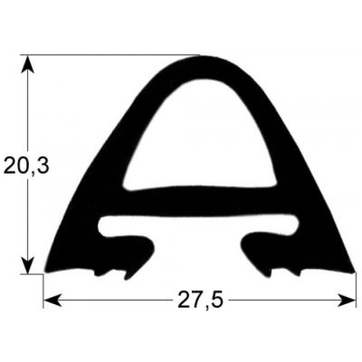 garnitura usa profil 2530 L 520mm L 1400mm dimensiuni exterioare P 1
