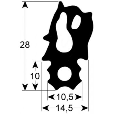Garnitura termica usa cuptor profil 2733, L 760 x 675 mm, RATIONAL SCC/CM102, model nou 20.02.553P - 902249