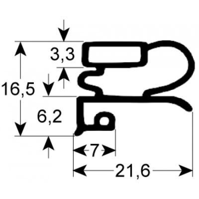 garnitura frigider profil 9030 Lmm L 2500mm dimensiuni exterioare