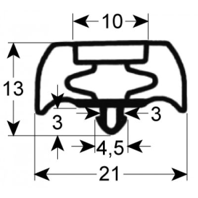 garnitura frigider profil 9252 Lmm L 2500mm mărime inserție