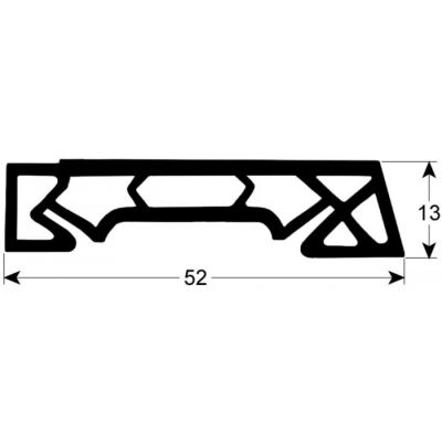Garnitura carucior pentru cuptor, profil 4085, L 780 mm - 902339