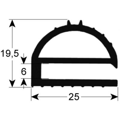 garnitura frigider profil 9169 Lmm L 2500mm dimensiuni exterioare