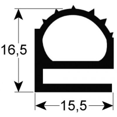 garnitura frigider profil 9174 Lmm L 2550mm dimensiuni exterioare