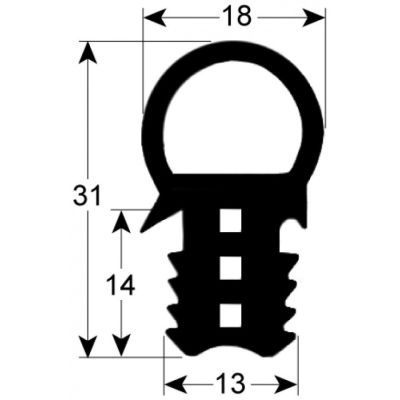Garnitura usa cuptor 600 x 473 mm, profil 2064 - 902501