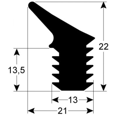 garnitura pentru capac profil L 685mm L 1098mm diametru exterior al inserției potrivit pentru MKN