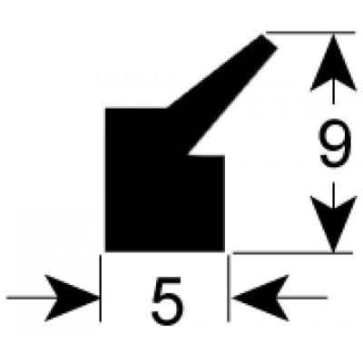 Garnitura silicon pentru capac masina de vidat, L 1500 mm, culoare gri - 902524-1500