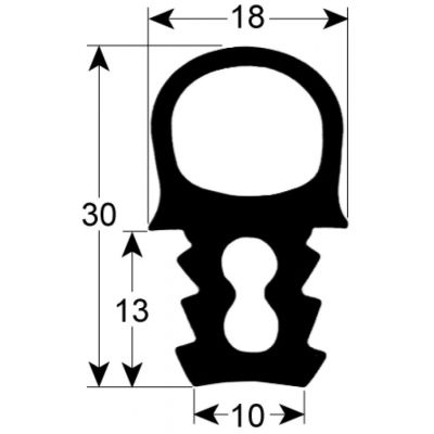 garnitura usa profil 2073 L 484mm L 676mm diametru exterior al inserției P 1