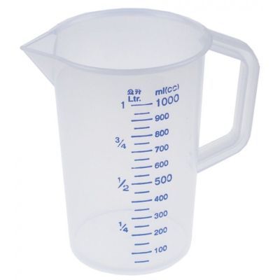 Cana de masura 1 litru gradata, din plastic - 960005