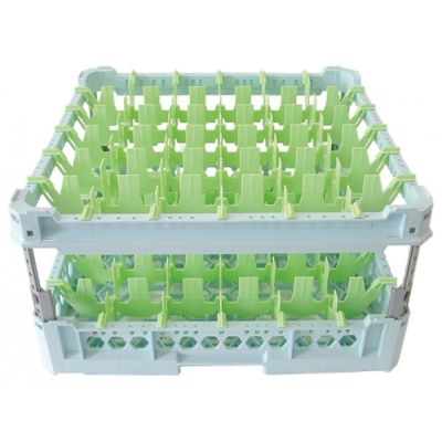 Cos etajabil pentru pahare L 500mm W 500mm pentru 36 de pahare - Cod 973092