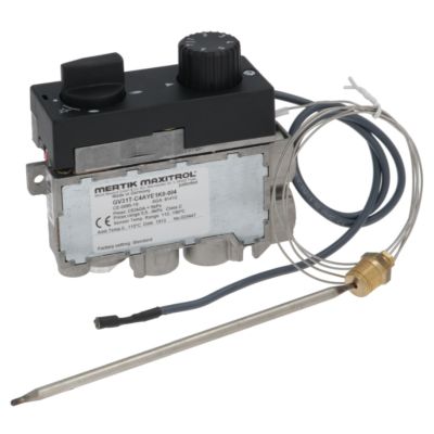 Valva de gaz termostatica MERTIK MAXITROL tip GV31T-C4AYE1K0-004, pentru friteuza 110-190°C, intrare/iesire ø 3/8"F - 5068810