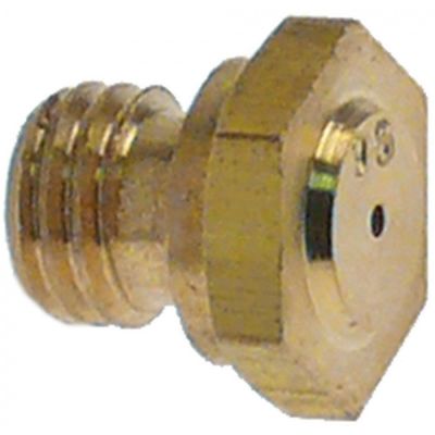 Duza de gaz ø 0,8 mm, filet M7x1 mm, hexagon 10 mm - 100517