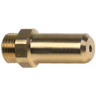 Duza de gaz ø 1,25 mm, filet M10x1 mm, L 30 mm, hexagon 12 mm - 100671
