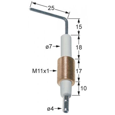 Electrod de aprindere ø 7 mm - 100705